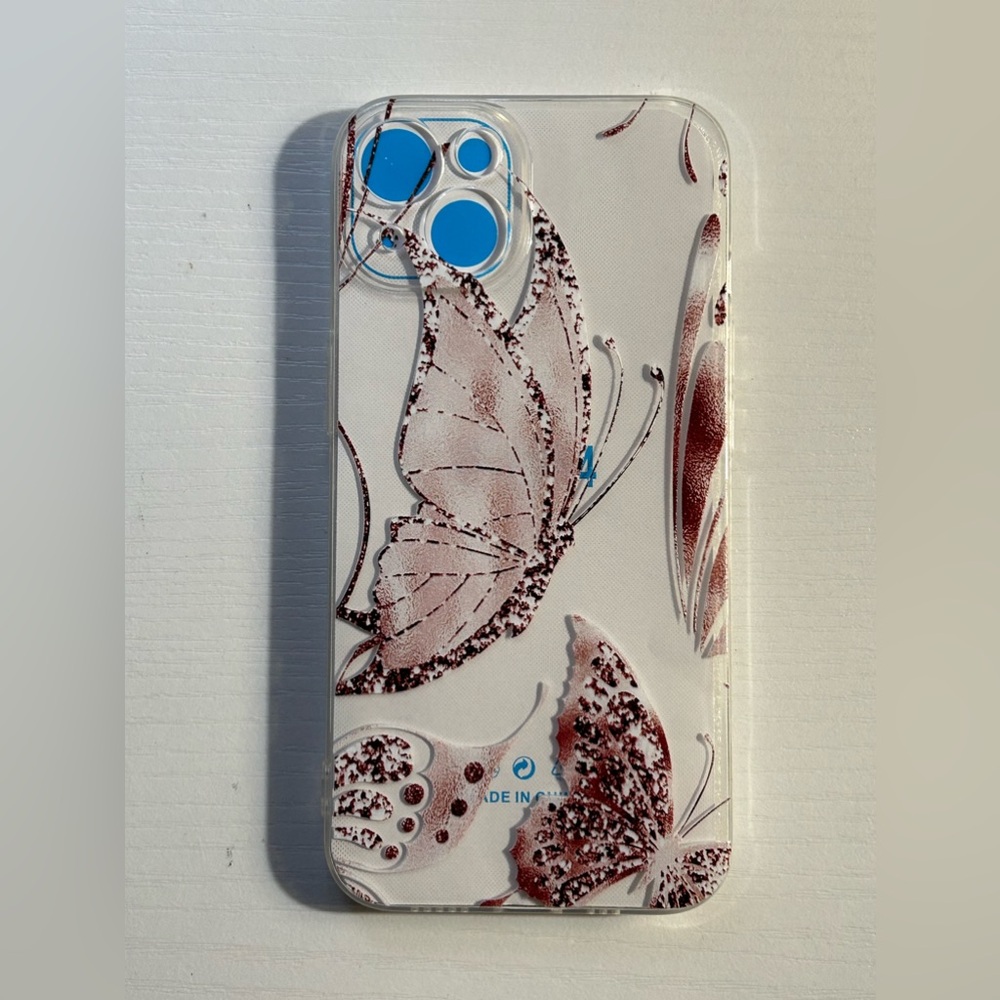 NWT butterfly iPhone 13/14 plastic case FREE with $25 purchase - Picture 2 of 5